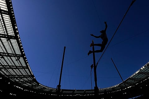 Women's pole vault qualification